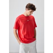 Air Jones 88357 Fiesta Kalın Yumuşak Dokulu Oversize Fit Baskılı Erkek T-Shirt