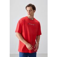 Air Jones 88358 Fiesta Kalın Yumuşak Dokulu Oversize Fit Baskılı Erkek T-Shirt