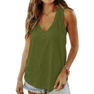 AirMood Cami Tank Top Camisole Asker Yeşili Kadın Kolsuz T-shirt