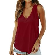 AirMood Cami Tank Top Camisole Şarap Rengi Kadın Kolsuz T-shirt