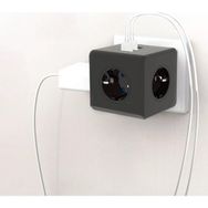 Airstorr 3-Usb FTR-09 3'lü 3-Usb Siyah Termal Akım Korumalı Priz