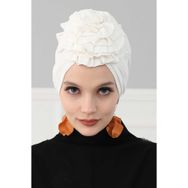 Aisha's Design B-21 Krem Güllü Penye Bone