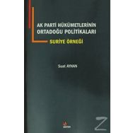 AK Parti Hükümetlerinin Ortadoğu Politikaları Suriye Örneği - Suat Ayhan
