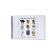 Akademi Çocuk Funny Mat Ressam Kediler Tükenmez 25x35 cm Resim Defteri