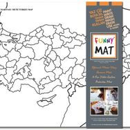 Akademi Çocuk Türkiye Dilsiz Haritası Funny Mat Çalışma Masası