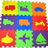 Akar Oyuncak Oyun Karosu 33X33 cm 7 mm Taşıtlar Akar Eva Puzzle