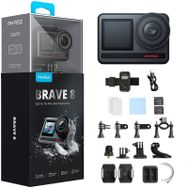 Akaso Brave 8 4K/60 FPS 48 MP Wi-Fi Dual Screen IPX8 Aksiyon Kamera ve Aksesuar Seti