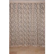 Akça Tekstil 300x260 cm Vizon Kılınç Model Tek Kanat Hazır Pileli Fon Perde