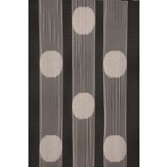 Akça Tekstil 300x270 cm 3 m Krem Puanlı Hazır Düğmeleri Dikilmiş Kupon İp Perde