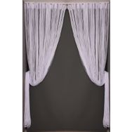 Akça Tekstil 300x270 cm Beyaz Düz Model Hazır İp Perde Perde