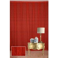 Akça Tekstil 300x270 cm Örümcek Model Kırmızı Renk Hazır Düğmeleri Dikilmiş İp Perde
