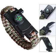 Akçakoyunlu 9595 Kamuflaj Pusulalı & Bıçaklı Paracord Bileklik