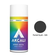 Akçalı 326/A326-RAL 9005 Parlak Siyah Akrilik ve Ortak Düz Renkli Sprey Boya