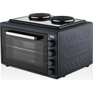 Akel AF382 38 lt Inox Gri Çİft Ocaklı Midi Fırın
