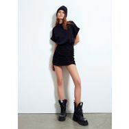 Akep TSKD03222 Siyah Bisiklet Yaka Düz Kadın T-shirt
