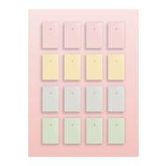 AKILLICA 16'lı Pastel Çizgisiz Defter 10.5x15 cm Defter Seti