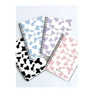 AKILLICA 4'lü 13x20 cm 56 Yaprak Karton Kapak Mottled Series Noktalı Defter Seti