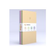 AKILLICA 4'lü Noktalı Soft Pastel 13.5x21 cm Defter