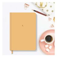 AKILLICA Düz Çizgisiz 13x21 cm Hardcover Notebook Yellow Sert Kapak Defter