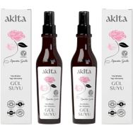 Akita %100 Doğal Yağı Alınmamış 2x250 ml Gül Suyu