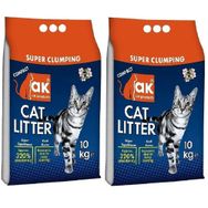 Akkum Bebek Pudralı Kalın Taneli 2x10 lt Kedi Kum