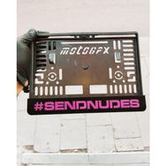 Aksaray Tasarım Atölyesi Sendnudes Lazer Kesim Pleksi Motorsiklet Plakalık