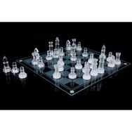 Aksell Glass Chess Cam 25x25 cm Satranç Takımı