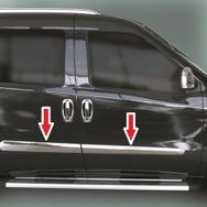 Aktif Otomotiv Fiat Doblo Yan Krom 4 Parça 2009 2017 Kapı Çıtası