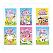 Aktiviteli Boyama Kitabı Seti - Pembe Seri - 6 Kitap Takım - Yumurcak Yayınları