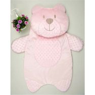 Akyüz Bebe Ayılı Peluş Pembe Bebek Alt Açma Minderi