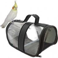 Ala Pet 30x22x21 cm Siyah Tünekli Sultan Papağanı Taşıma Çantası