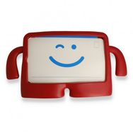 Alan Şanslı iPad 4 9.7 Kırmızı Karakter Tablet Silikon Kılıf