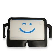 Alan Şanslı iPad 5 Air 9.7 Siyah Karakter Tablet Silikon Kılıf