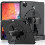 Alan Şanslı iPad Pro 12.9 2021 Strap C Otterbox Kapak Siyah Tablet Kılıfı
