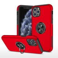 Alan Şanslı iPhone 11 Pro Max Elit Yüzüklü Kapak Kırmızı Kılıf