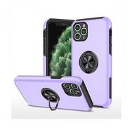 Alan Şanslı iPhone 11 Pro Max Elit Yüzüklü Kapak Mor Kılıf
