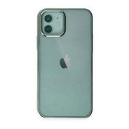 Alan Şanslı iPhone 12 Element Silikon Yeşil Cep Telefonu Kılıfı