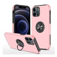 Alan Şanslı iPhone 12 Pro Max Elit Yüzüklü Kapak Pembe Kılıf