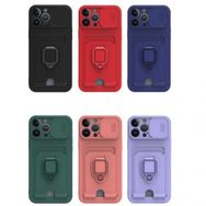 Alan Şanslı iPhone 12 Pro Zuma Kartvizitli Yüzüklü İpli Silikon Kılıf