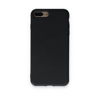 Alan Şanslı iPhone 7 Plus Nano İçi Kadife Silikon Siyah Cep Telefonu Kılıfı