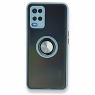 Alan Şanslı Oppo A54 4G Montreal Yüzüklü Silikon Kapak Buz Mavi Kılıf