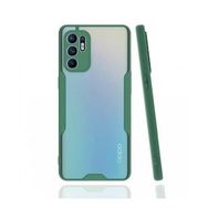 Alan Şanslı Oppo Reno 6 Platin Silikon Yeşil Kılıf