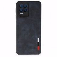 Alan Şanslı Realme 8 Loop Deri Silikon Lacivert Kılıf