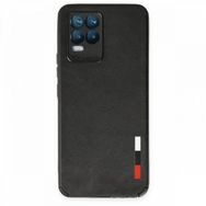Alan Şanslı Realme 8 Loop Deri Silikon Siyah Kılıf