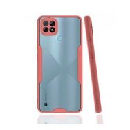 Alan Şanslı Realme C21 Platin Silikon Pembe Kılıf