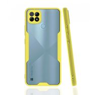 Alan Şanslı Realme C21 Platin Silikon Sarı Kılıf