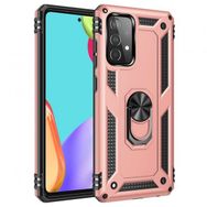 Alan Şanslı Samsung Galaxy A52 Sofya Yüzüklü Silikon Kapak Rose Kılıf