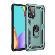 Alan Şanslı Samsung Galaxy A52 Sofya Yüzüklü Silikon Kapak Yeşil Kılıf