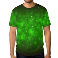 Alaza Daily Green Clover Stars ST. Patrick's Day Kısa Kollu Günlük Bisiklet Yaka Erkek Tişört