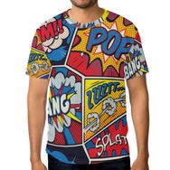Alaza Retro Pop Art Comic Kısa Kollu Erkek Tişört